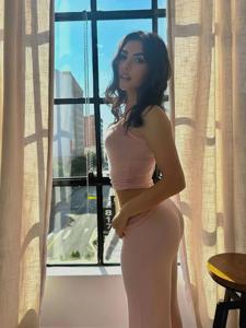 Andrea Botez Hot Pink Tight Suit Set Leaked